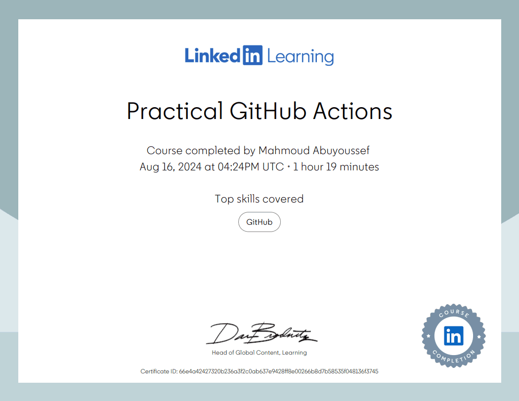 Practical GitHub Actions