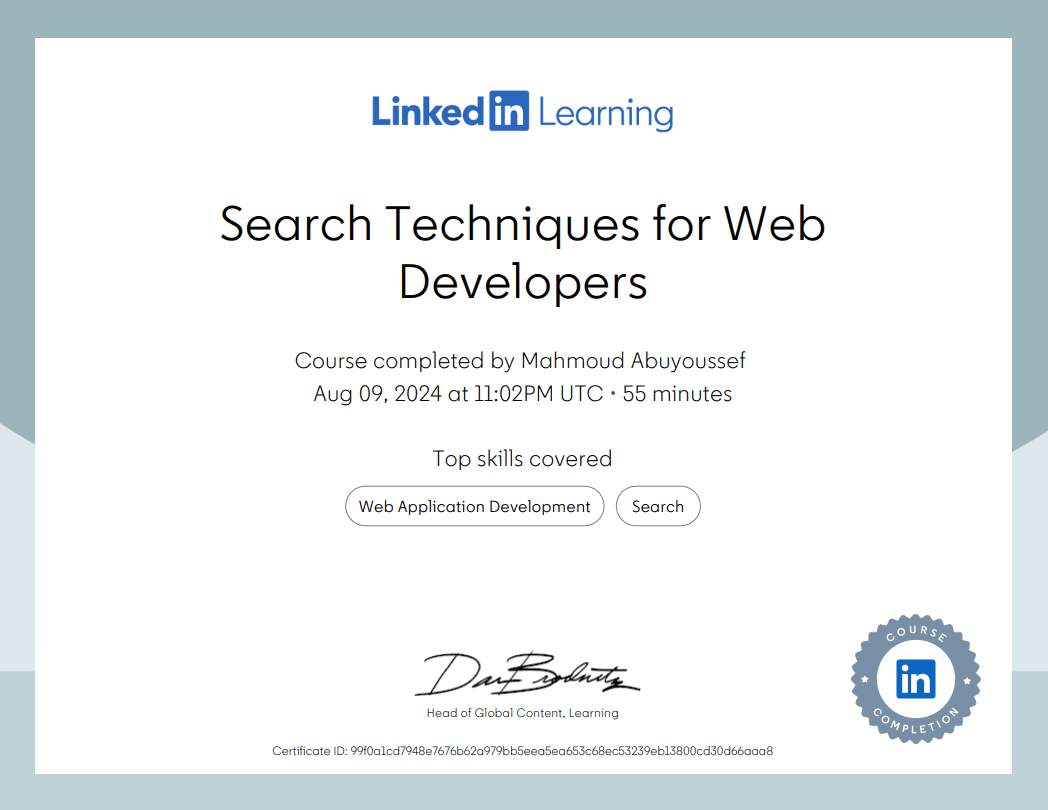 Search Techniques for Web Developers