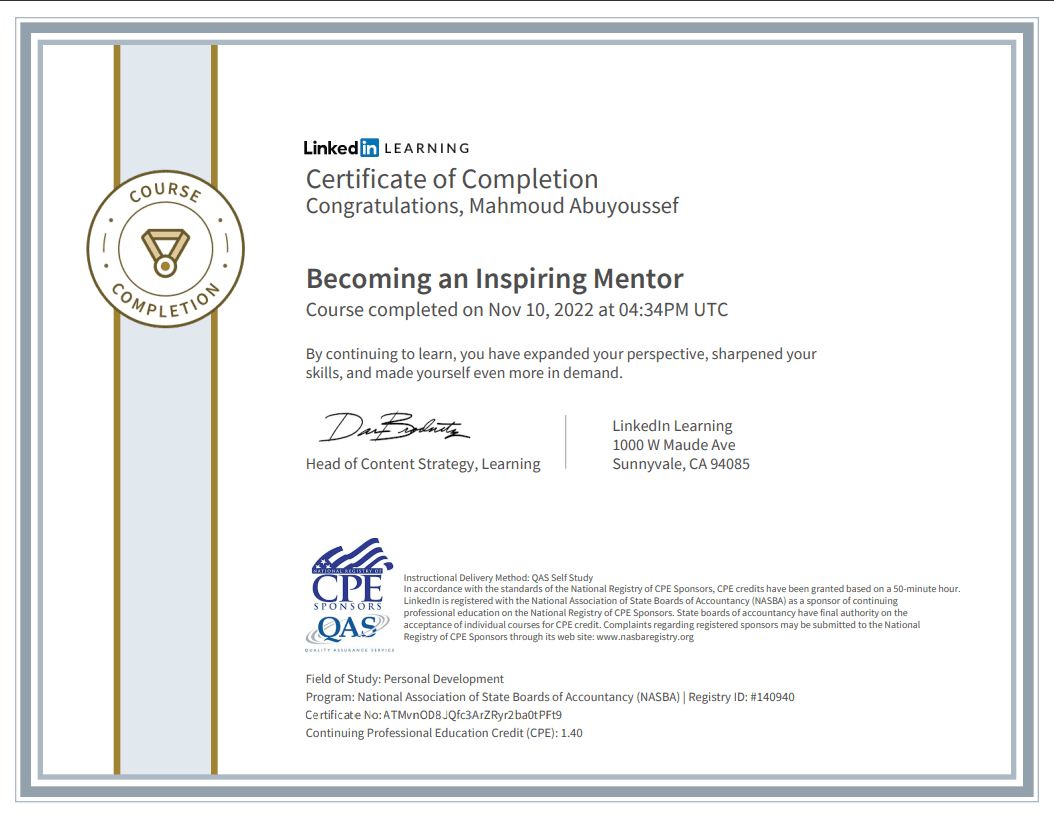Becoming an Inspiring Mentor National